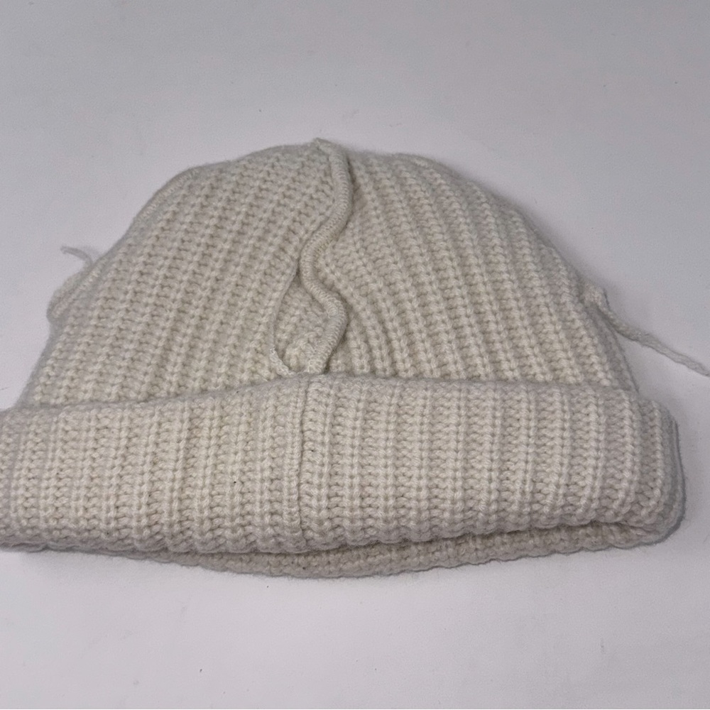 Charles Jeffrey Loverboy Chunky Ears Beanie 'Ecru' - Picture 6 of 7
